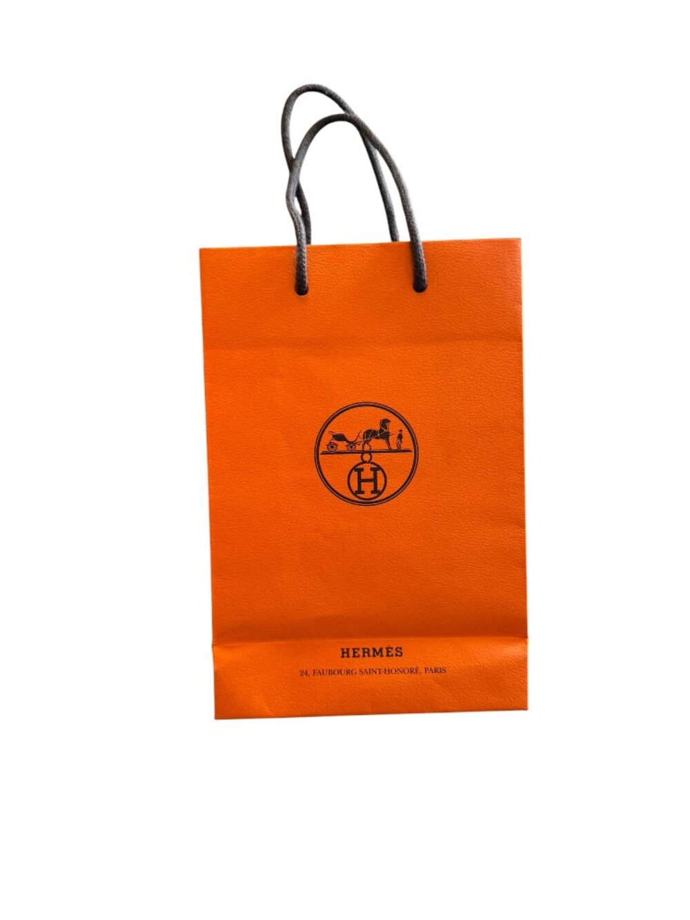 Authentic Hermès Small Orange Shopping Bag Gift Packaging